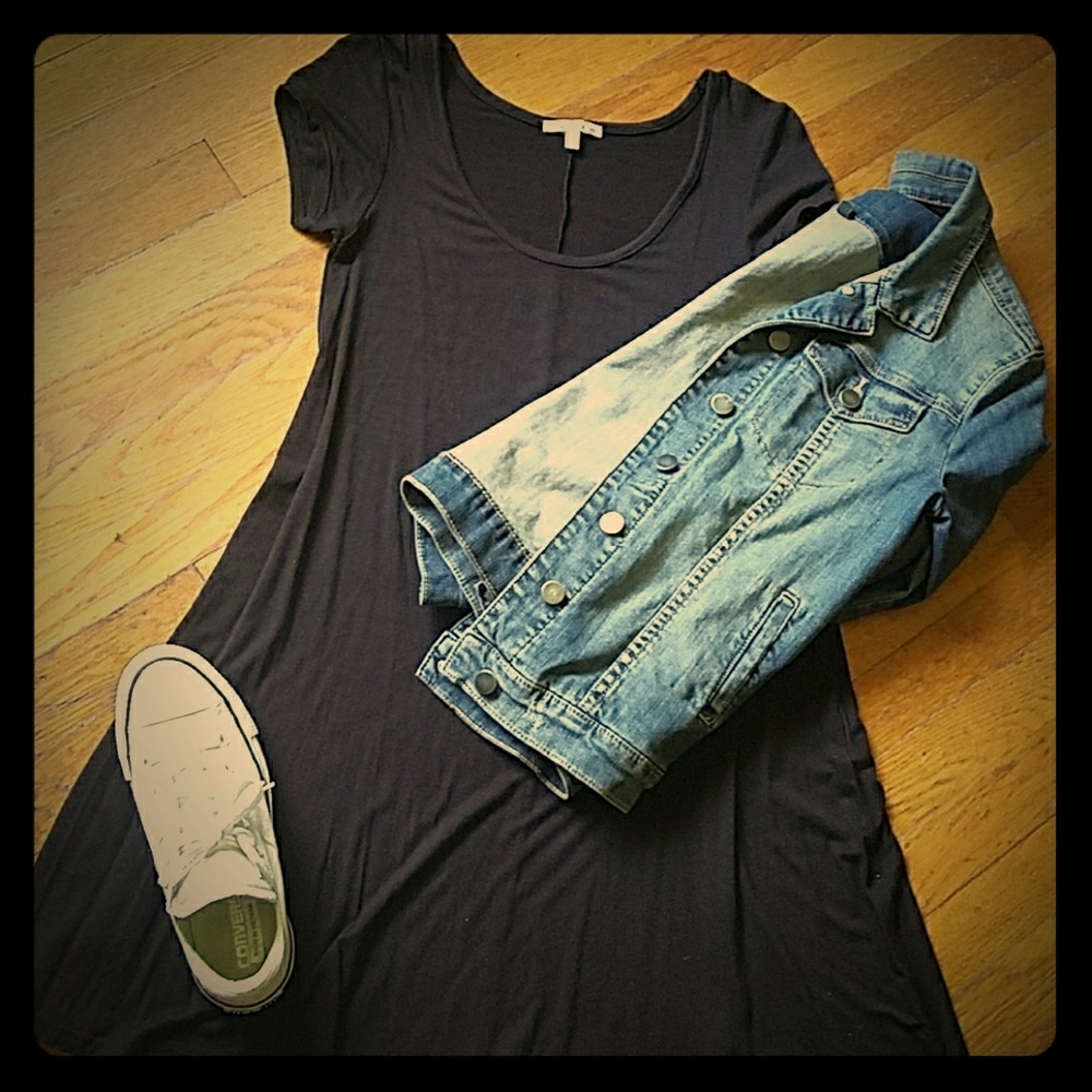 Charlotte Russe XS black t-shirt dress
